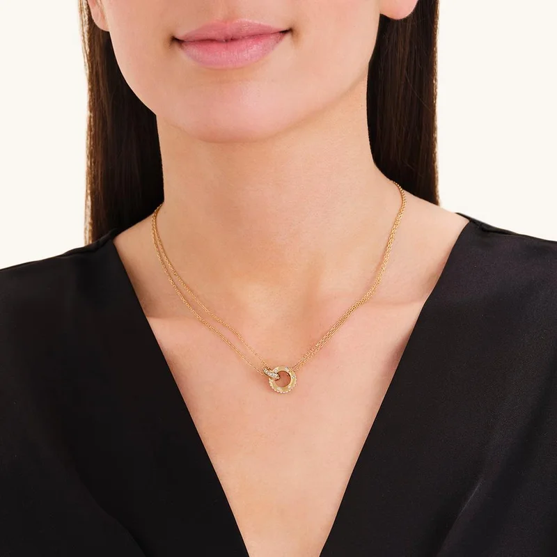 Rosefield  Rosefield Love Connection Necklace Gold - JNLCG-J1315 for Women | Best Price UAE
