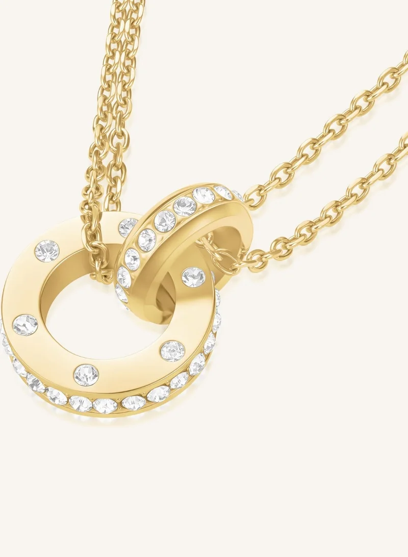 Rosefield  Love Connection Pendant Necklace, Gold Plated for Women | Best Price UAE