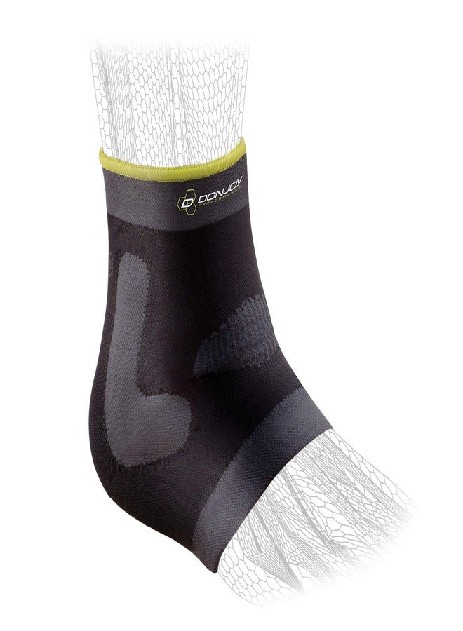 DonJoy Performance Deluxe Knit Ankle Compression Sleeve with J Buttress and Closed Heel for Mild Sprains, Strains, Inflammation, Swelling, Tendonitis, Arthritis - Large - Image 3