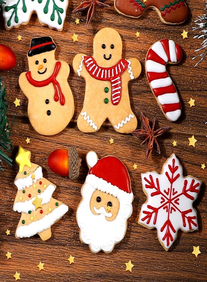 BakingWorld Christmas Cookie Cutters - 18 Pcs Holiday Cookie Cutter Set - Santa Face, Christmas Tree, Snowflake, Gingerbread Men, Snowman and Candy Cane Shapes Cookie Molds for Winter Holiday DIY Baking - Image 2
