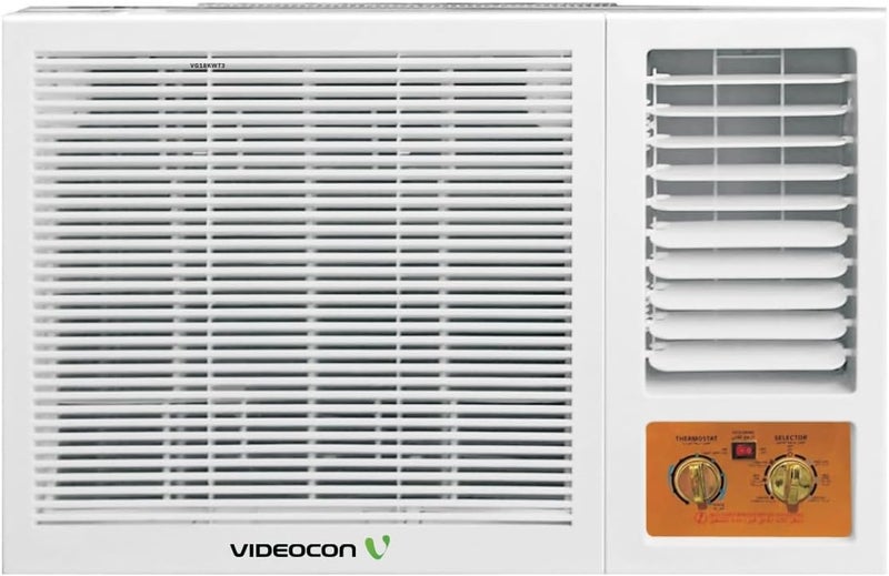 Videocon 1.5 Ton Window Air Conditioner, 18000 BTU, Gold Fin Technology, Turbo cooling, High Efficiency, Low Noise, R410A Gas - VG18KWT3 - Image 1