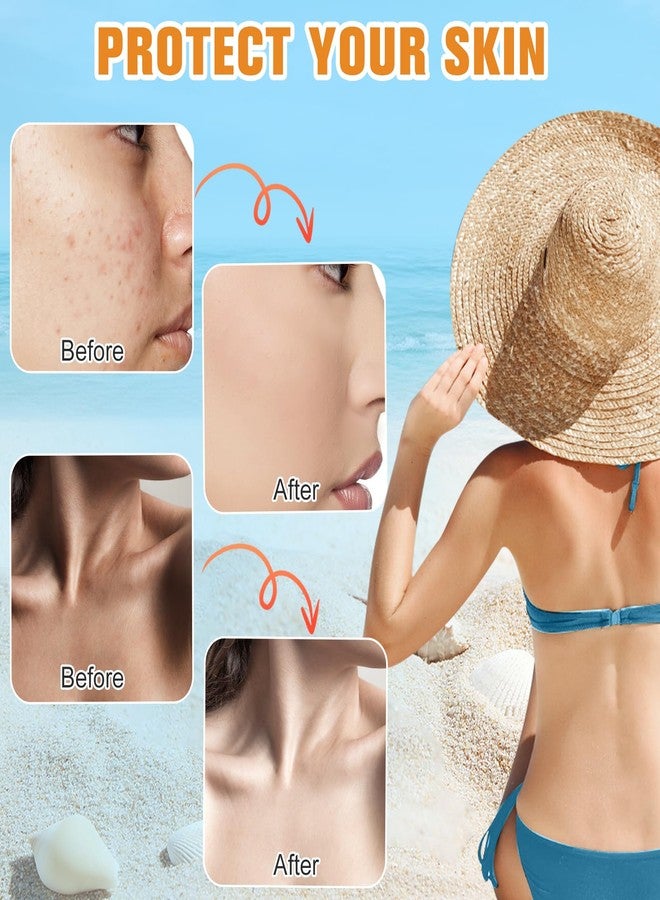 Rednow Tinted Sunscreen for Face SPF 50,Universal Protector Solar Con Color,Face Sunscreen Moisturizer,Hydrating Sun Essence Face Sunscreen Hydrating,No Sticky | Travel Size Sunscreen(2PCS) - Image 5