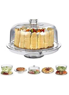 EXCLIFE Acrylic Cake Stand Clear  - Image 2