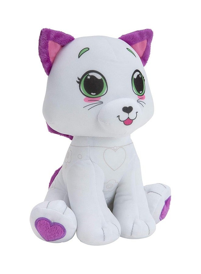 Crayola لوني بلش، لعبة قماشية قابلة للتلوين مع 3Markers، تصميم قطة، نشاط إبداعي وهدايا للأطفال، 3 سنوات، 4026321 - Image 5