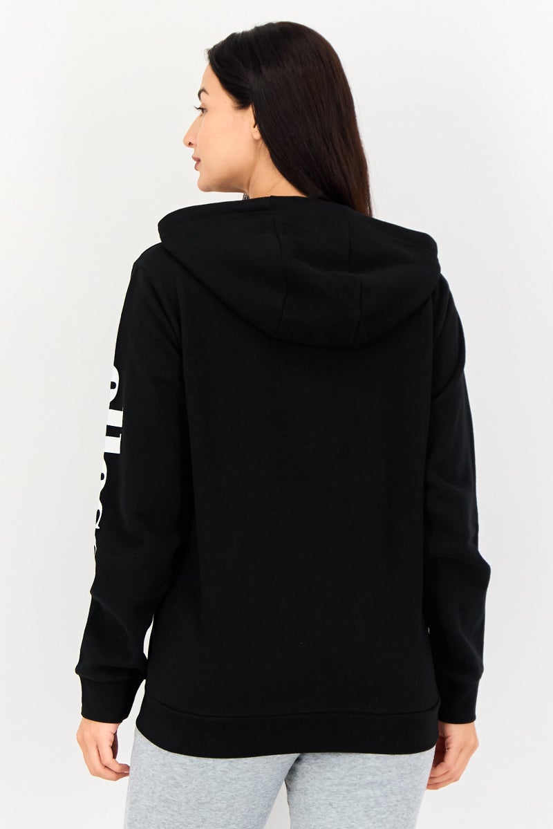 Ellesse هودي تدريب طويل الأكمام للنساء، رياضي، أسود - Image 3