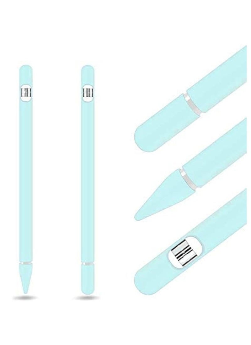 Generic - 1st Generation Case for Apple Pencil - Comprehensive Apple Pencil Cover Grip And Sleeve Ideal For 1st Generation Apple Pen Holder And IPad Pencil Accessories (Mint Green) - Image 1