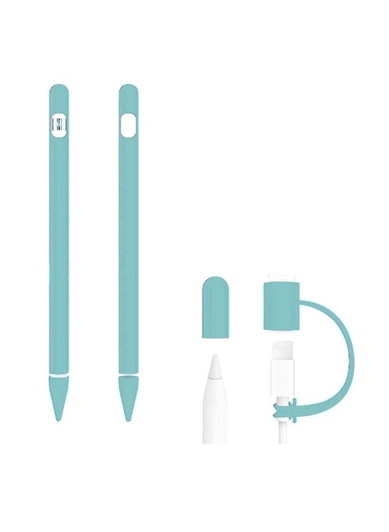 Generic - 1st Generation Case for Apple Pencil - Comprehensive Apple Pencil Cover Grip And Sleeve Ideal For 1st Generation Apple Pen Holder And IPad Pencil Accessories (Mint Green) - Image 1