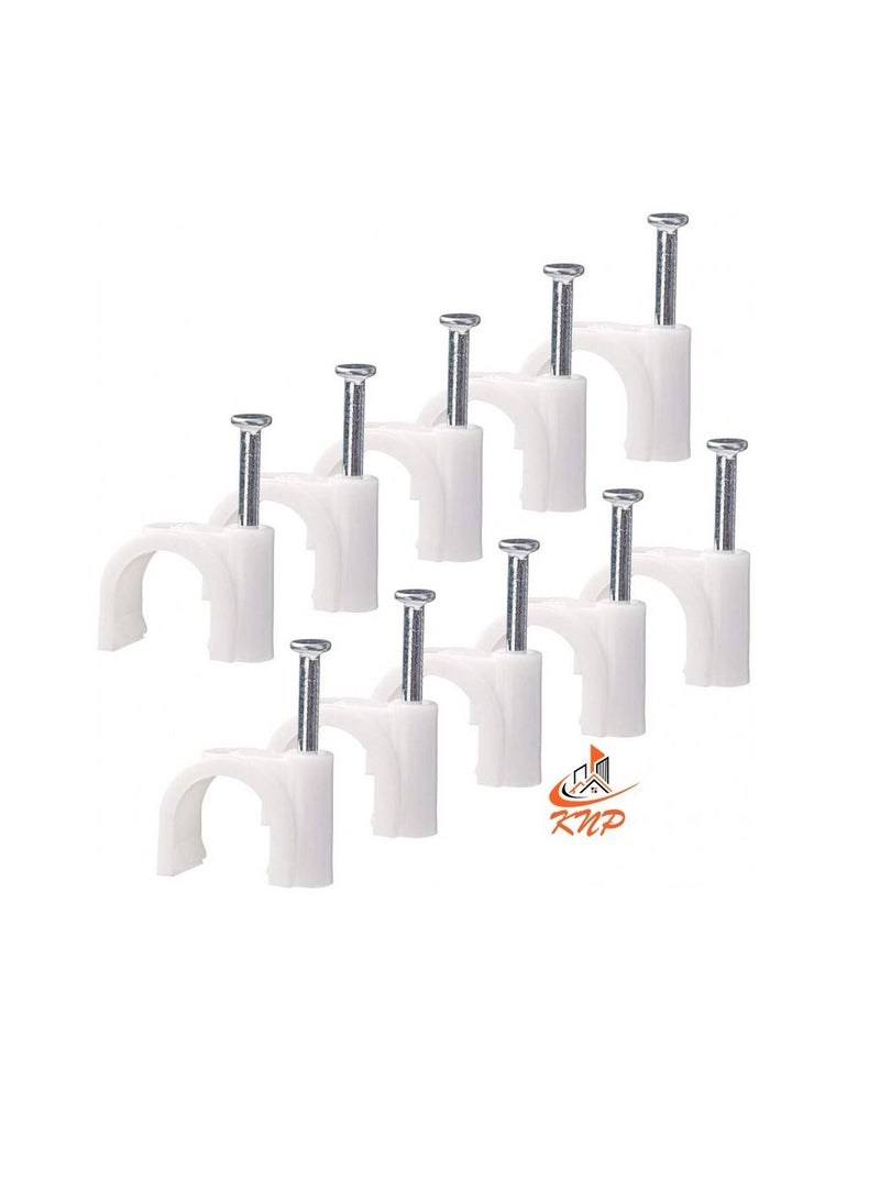 KNP Plastic Cable Wire Clip 22mm - 50pcs - Image 1