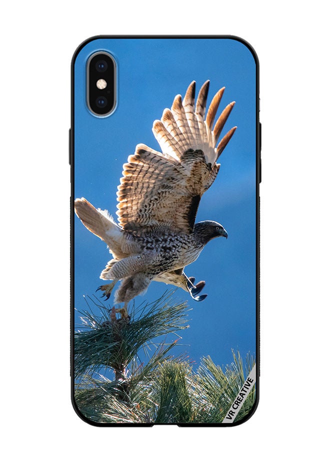 VR CREATIVE Protective Case Cover For Apple iPhone XS Max Hunting Eagle Design Multicolour - Image 1