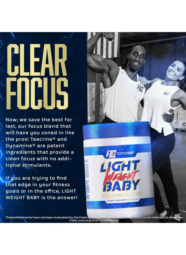 RONNIE COLEMAN - Light Weight Baby Focus and Fat Loss Support 60 Capsule - Image 1