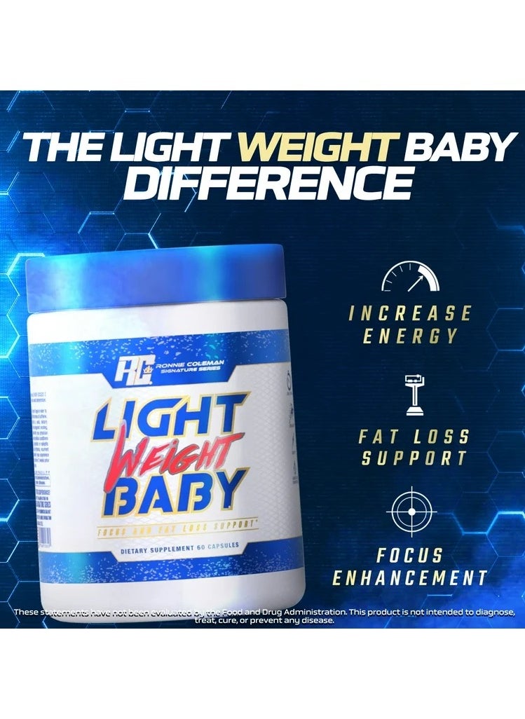 RONNIE COLEMAN - Light Weight Baby Focus and Fat Loss Support 60 Capsule - Image 1