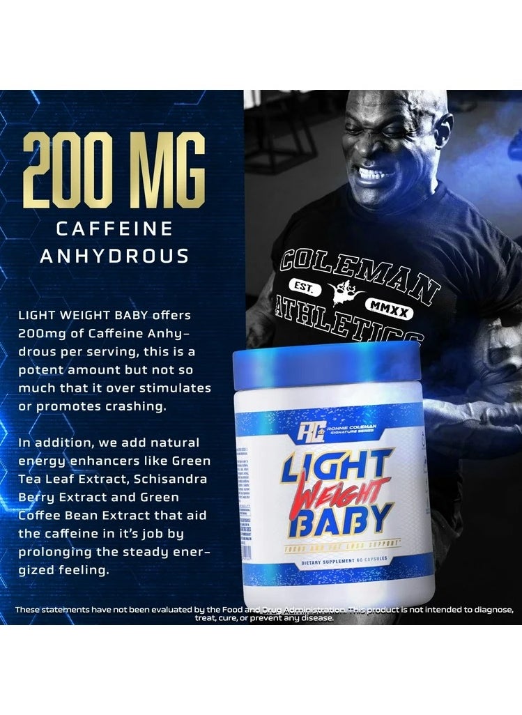 RONNIE COLEMAN - Light Weight Baby Focus and Fat Loss Support 60 Capsule - Image 1
