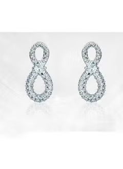 Chomel Graceful Infinity Mini Dangle Earrings  - Image 4