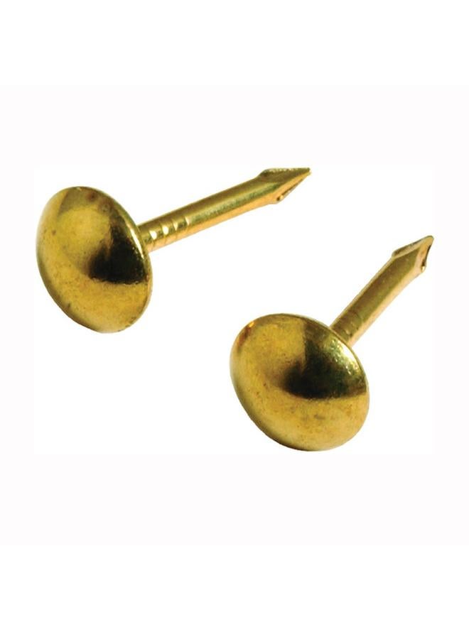 هيلمان مسامير أثاث نحاسية صغيرة ذات رأس دائري مكونة من 25 قطعة نحاسية مقاس 1-1/32 × 7/16 بوصة 122690 - Image 2