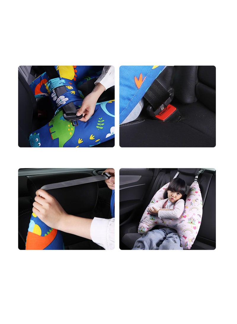 KASTWAVE H-Shape Kid Car Sleeping Head Support, Baby Toddler Travel Pillows for Car Seat Support The Body and Head, Soft Travel Pillow for Adults and Children, Helps Improve Body and Head Comfort  - Image 5