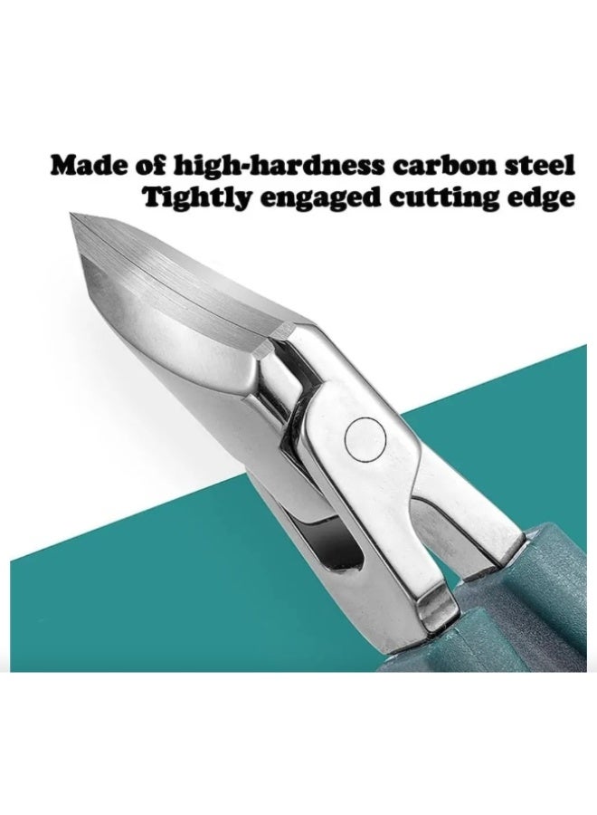 OASIS-TH 4 PCS Set Eagle Beak Angled Nail Clippers , Super Sharp Oblique Nail Clippers, Wide Jaw Opening Anti Slanted Toenail Clipper Kit for Thick Nails, Seniors - Image 2