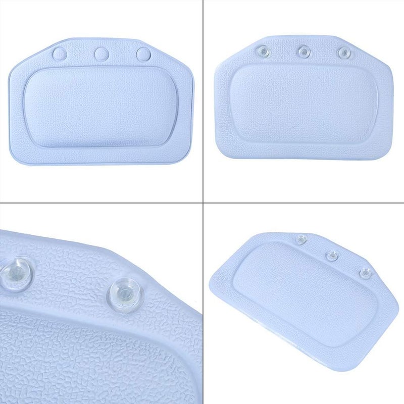 Zerodis Bath Pillow with Suction Cups Bath Pillows Neck and Back Support for Relaxing in Your Bathtub Ideal for Spa and Bathroom Use Pillow with Suction Cups PVC Material Bathroom - Image 5
