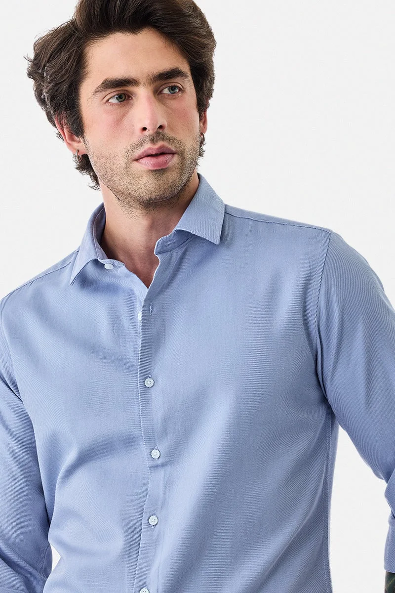 سنيتش قميص قطني فاخر بقصة ضيقة