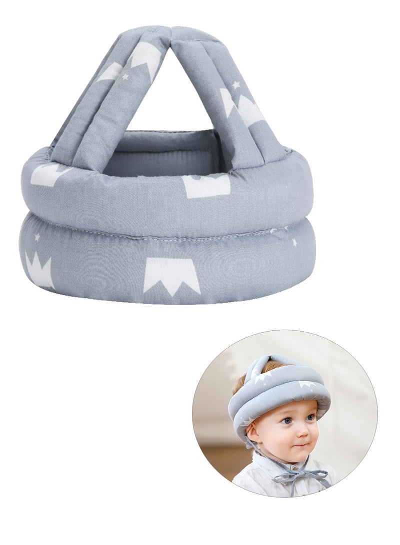 Baby Safety Hat Infant Head Protector Cushion Adjustable Kids Children Protection Helmet (Blue) - Image 1