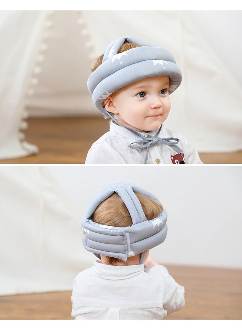 Baby Safety Hat Infant Head Protector Cushion Adjustable Kids Children Protection Helmet (Blue) - Image 4