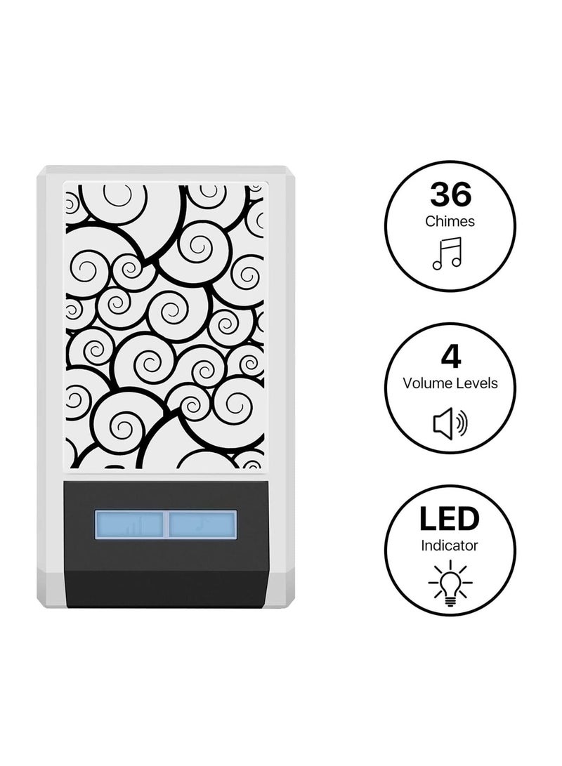 Generic Digital Single Receiver Tunes Wireless 100M Range Remote Control Home Gate Security Door Bell Waterproof Smart LED Doorbell  - Image 4