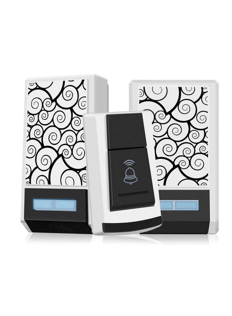 Generic Digital Single Receiver Tunes Wireless 100M Range Remote Control Home Gate Security Door Bell Waterproof Smart LED Doorbell  - Image 1