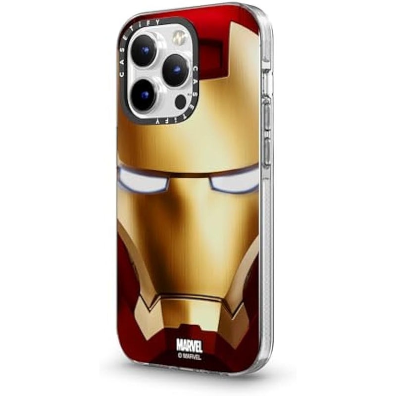 Casetify Clear iPhone 14 Pro Case 【Iron Man Co-Lab/Not Yellowing / 6.6ft Drop Protection/Compatible with Magsafe】 - Iron Man Hero Mask - Clear - Image 5