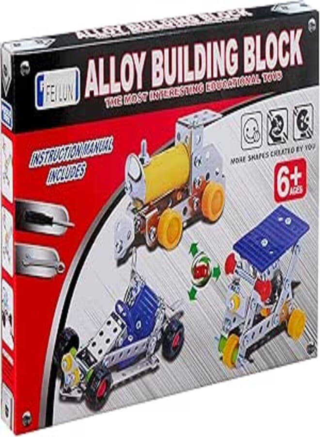Generic Vehicles Alloy Building Block Toy For Kids, 3 in 1 - Multi Color