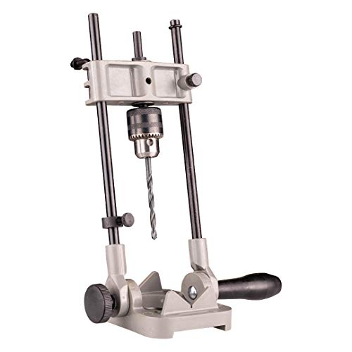 General Tools Precision Drill Guide For 3/8-Inch or 1/2-Inch Power Drills, Portable & Lightweight, Folds Flat for Storage, Silver - Image 1