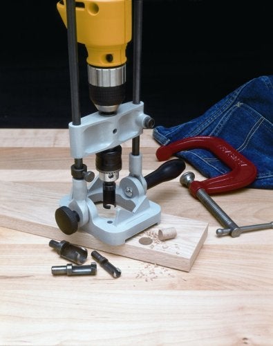 General Tools Precision Drill Guide For 3/8-Inch or 1/2-Inch Power Drills, Portable & Lightweight, Folds Flat for Storage, Silver - Image 3