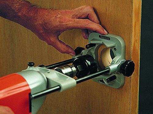 General Tools Precision Drill Guide For 3/8-Inch or 1/2-Inch Power Drills, Portable & Lightweight, Folds Flat for Storage, Silver - Image 2