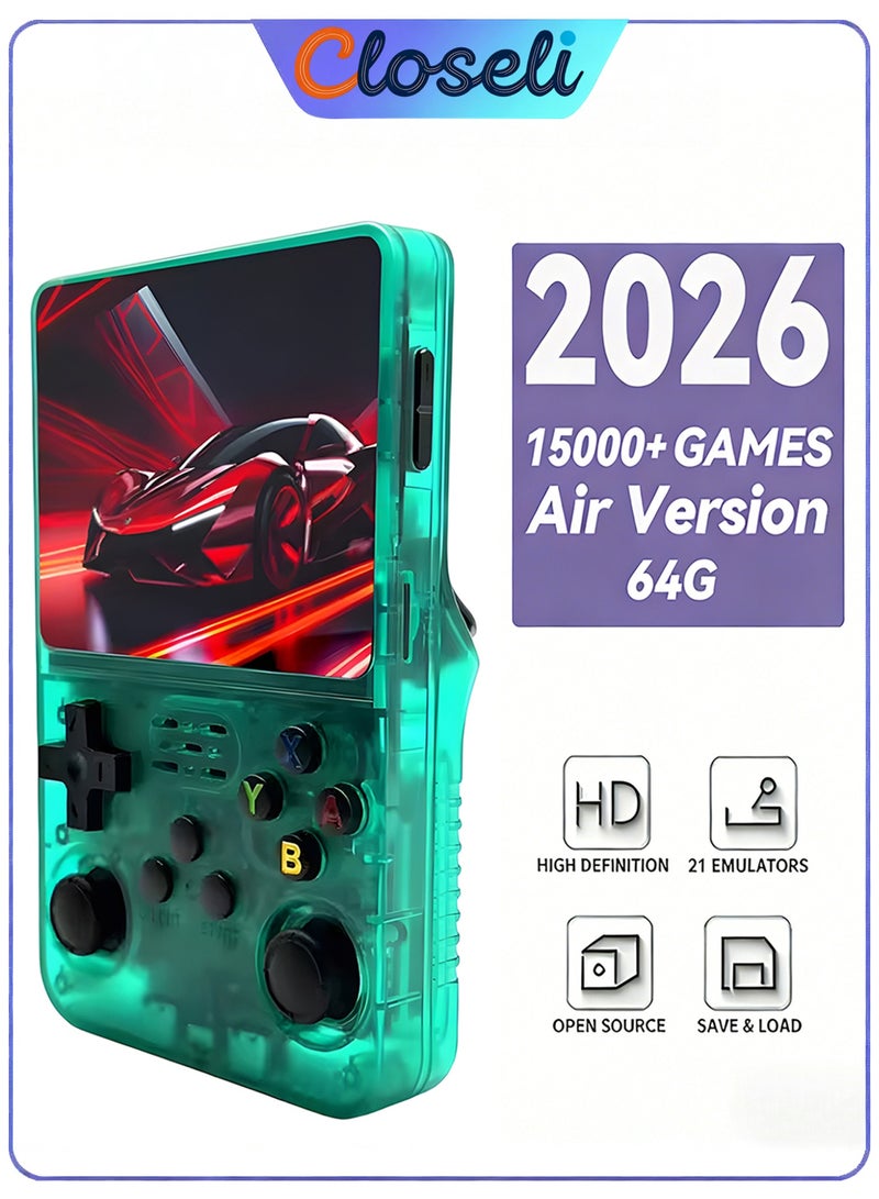 Closeli Portable Handheld Game Console, Retro Pocket Arcade Machine,Video Game for Kids, Built-in 64GB TF Card, 15000+ Classic Games, 3.5" IPS Screen, 3500mAh Battery, Open Source Linux Emulator System, OTG Function, Supports 256GB TF Card Expansion, Holiday Gift - Image 1