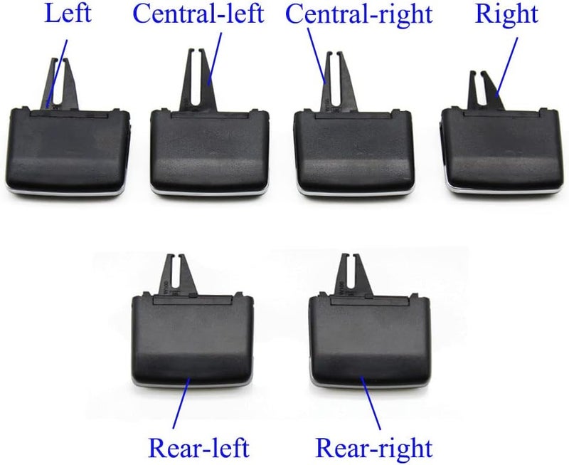 Goodithy Dash Left Right Air Vent Clip Tab, Front Rear AC Vent Grille Paddle Clip Repair Kit for Mercedes Benz GL ML GLE GLS W166 W292 2012 2013 2014 2015 2016 2017 2018 2019 (Front Left/Right 1pc) - Image 3