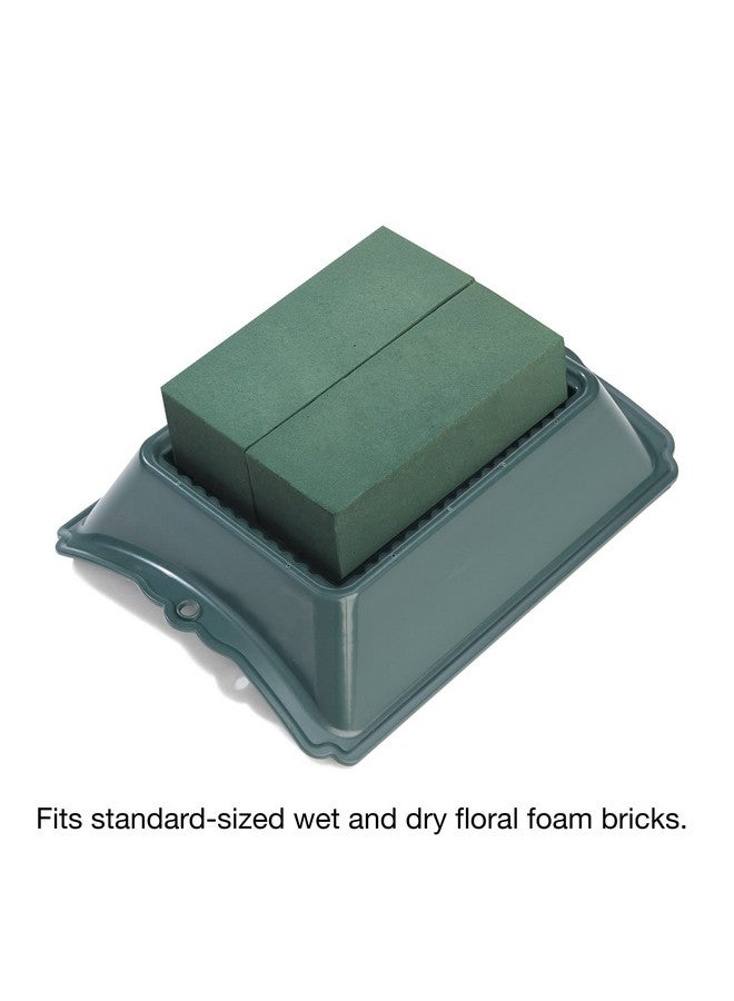 فلوراكرافت سرج نعش بلاستيكي مزهر من فلورا كرافت، مقاس 3.5 بوصة × 11.25 بوصة × 14 بوصة، أخضر - Image 5