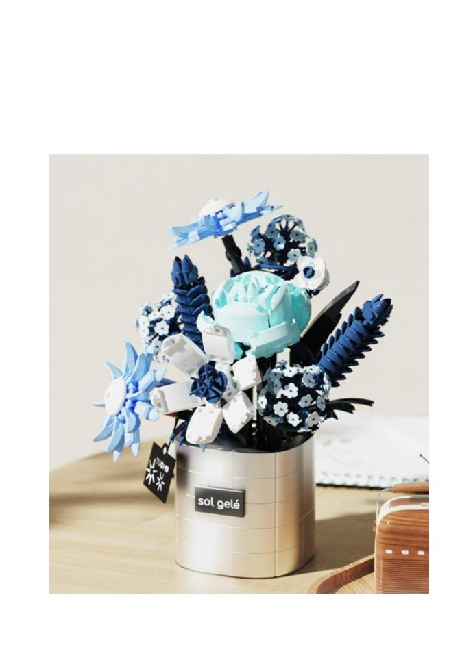 Winter Ice Flower Bundle, Building Blocks, Potted Plants  - Image 1