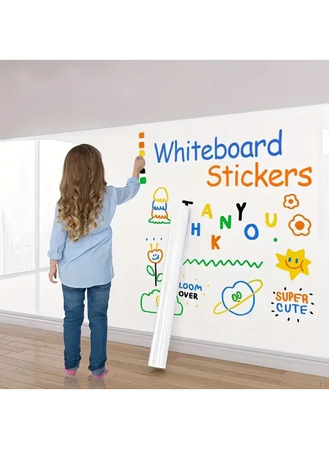 ورق حائط ذاتي اللصق للسبورة البيضاء المغناطيسية وسبورة الطباشير والسبورة الخضراء مقاس 23.62 × 59.06 بوصة - Image 3