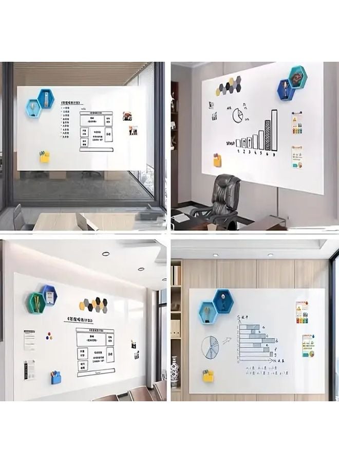 ورق حائط ذاتي اللصق للسبورة البيضاء المغناطيسية وسبورة الطباشير والسبورة الخضراء مقاس 23.62 × 59.06 بوصة - Image 2