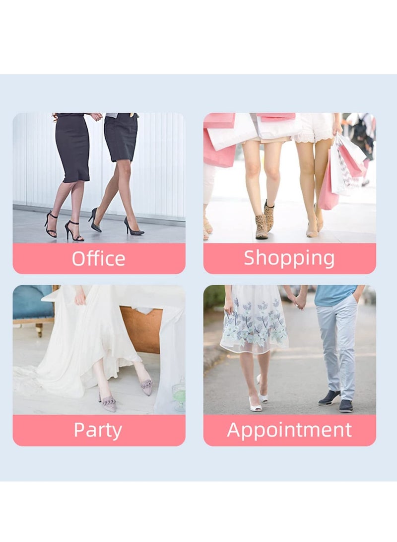 SYOSI Invisible Heel Protectors Shoe Sticker 100Pcs Antiwear Foot Care Protection Pad, Ultra-Thin Transparent Self-Adhesive Heel Protect Sticker Protect Skin from Rubbing Heel Anti Slips Blister - Image 3