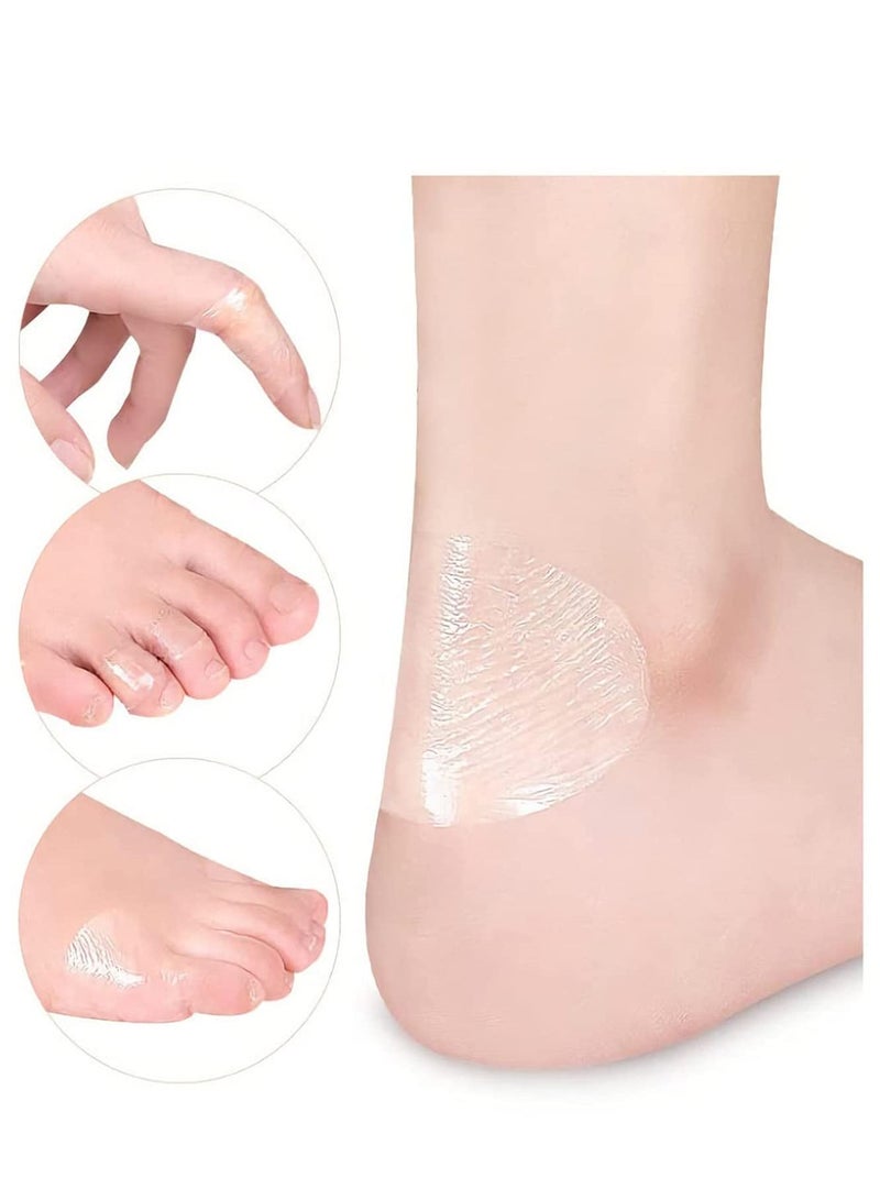 SYOSI Invisible Heel Protectors Shoe Sticker 100Pcs Antiwear Foot Care Protection Pad, Ultra-Thin Transparent Self-Adhesive Heel Protect Sticker Protect Skin from Rubbing Heel Anti Slips Blister - Image 5