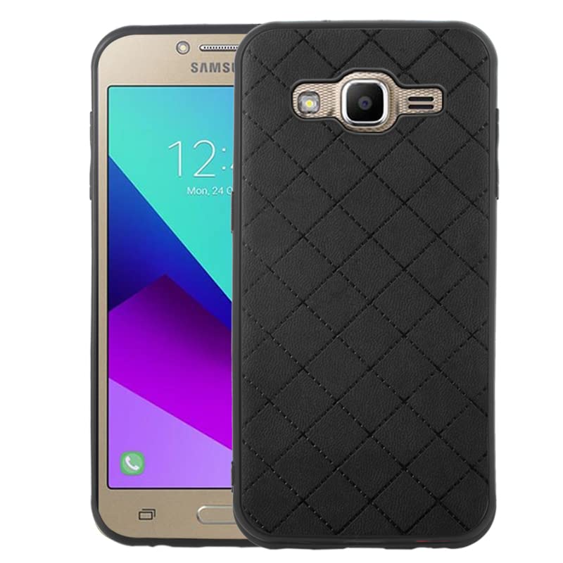 ELISORLI Compatible with Samsung Galaxy Grand Prime J2 Prime Case Rugged Thin Slim Cell Accessories Anti-Slip Fit Rubber TPU Mobile Phone Silicone Protection Cover for Glaxay 2 2J Plus Women Men Black - Image 1