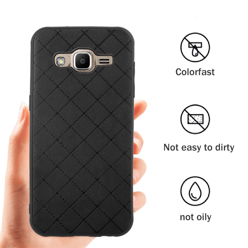 ELISORLI Compatible with Samsung Galaxy Grand Prime J2 Prime Case Rugged Thin Slim Cell Accessories Anti-Slip Fit Rubber TPU Mobile Phone Silicone Protection Cover for Glaxay 2 2J Plus Women Men Black - Image 3
