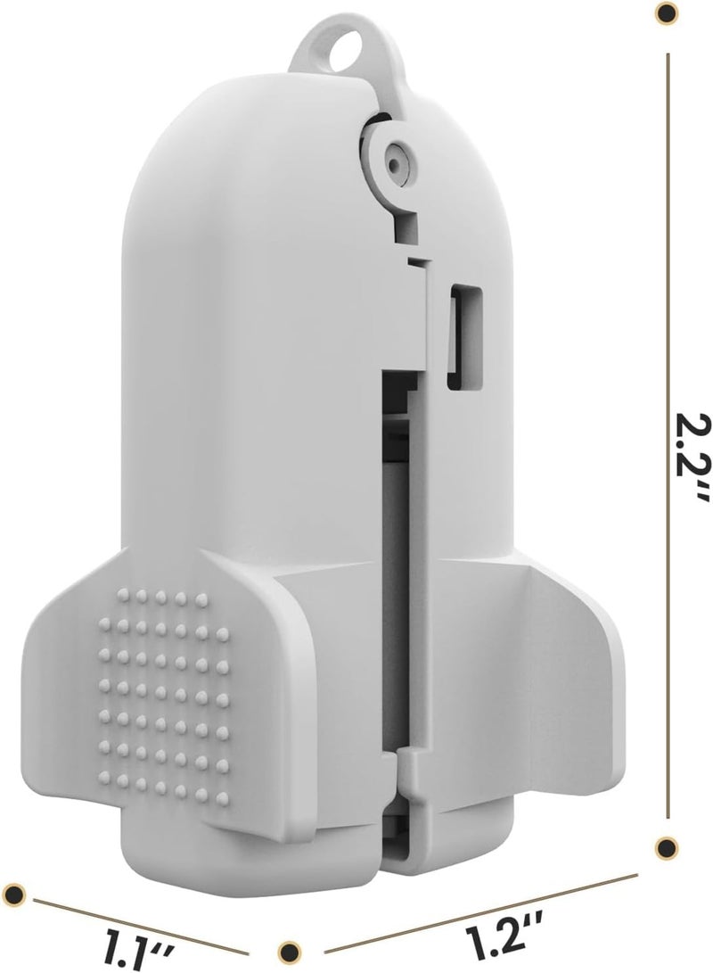 SOLARAE 2 Pcs Rolling Slide Clip for Vacuum Storage Bags, Airtight Vacuum Seal Clips Plastic Clamps, Slide Seal Accessories for Space Saver Bags, Plastic Heavy Seal Grip, Air Tight Seal - Image 2