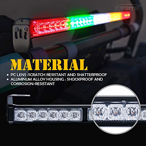 Xprite شريط إضاءة LED ستروب خلفي مطور بطول 30 بوصة من Xprite للطرق الوعرة مع إشارة ضوئية للفرامل والعكس للدراجات الرباعية، ATV، بولاريس RZR XP 1000 900، المركبات الجانبية، 4x4، شاحنة الكأس، رباعية. - Image 3