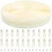 DOITEM 10 Yards Nylon Coil Zipper by The Yards 5 Bulk Zippers for DIY Sewing Craft Bags with Replacement 20PCS Sliders Cream White 5 - Image 2