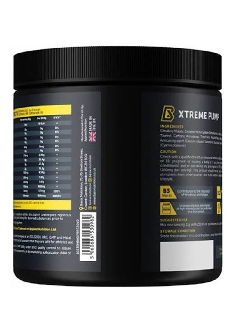 Basix, Xtreme Pump, Blue Razz Rush, 330g - Image 2