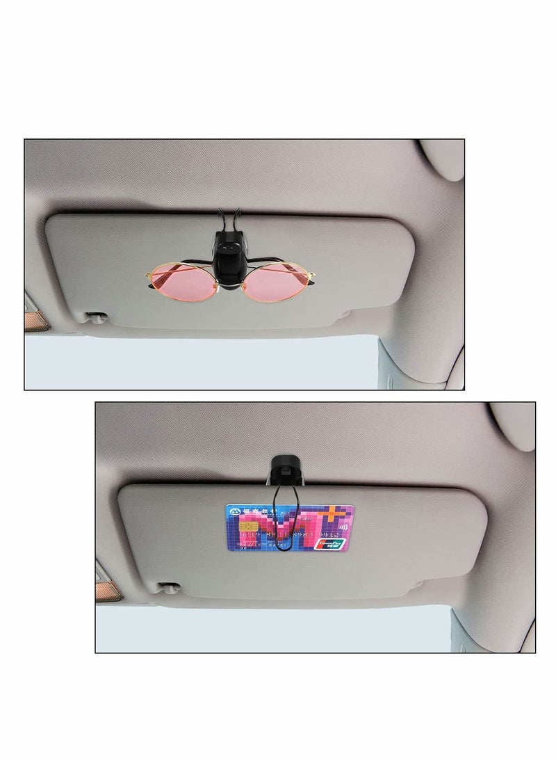 KASTWAVE 6 Pieces Car Glasses Holders Sunglasses Holder Clip, Sun Visor Clip Eyeglasses Mount for Sunglasses Car Accessories - Image 5