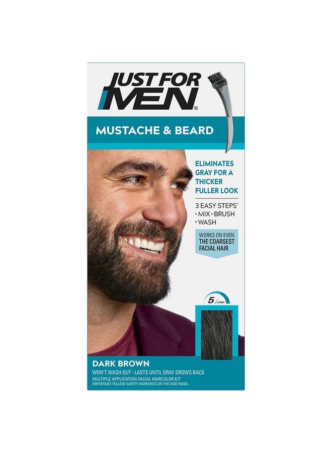 Just For Men Ust For Men Color Gel Mustache & Beard M45 Dark Brown (Value Pack Of 4) - Image 2