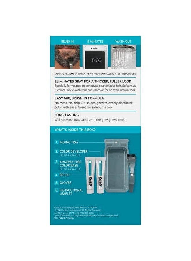 Just For Men Ust For Men Color Gel Mustache & Beard M45 Dark Brown (Value Pack Of 4) - Image 4