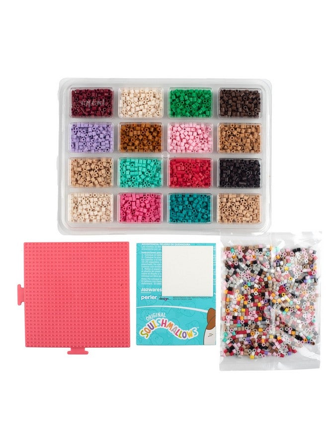 Perler Squishmallows Fused Bead Activity Kit with 5 Unique Patterns, Finished Project Sizes Vary, Multicolor 4393 Pieces - Image 3