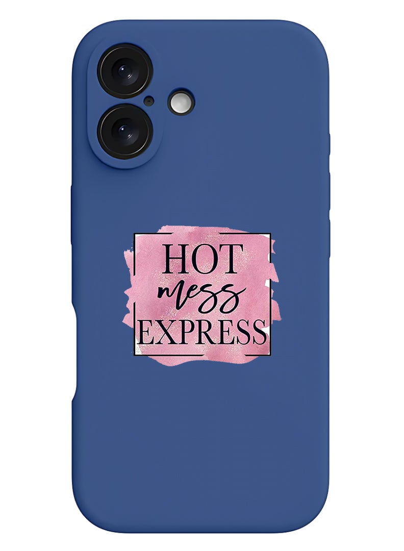 Theodor Protective Slim Fit Case Liquid Silicone Cover with Full Body Protection Anti-Scratch Shockproof Case For Apple iPhone 17 (Blue) Hot mess express - Image 1